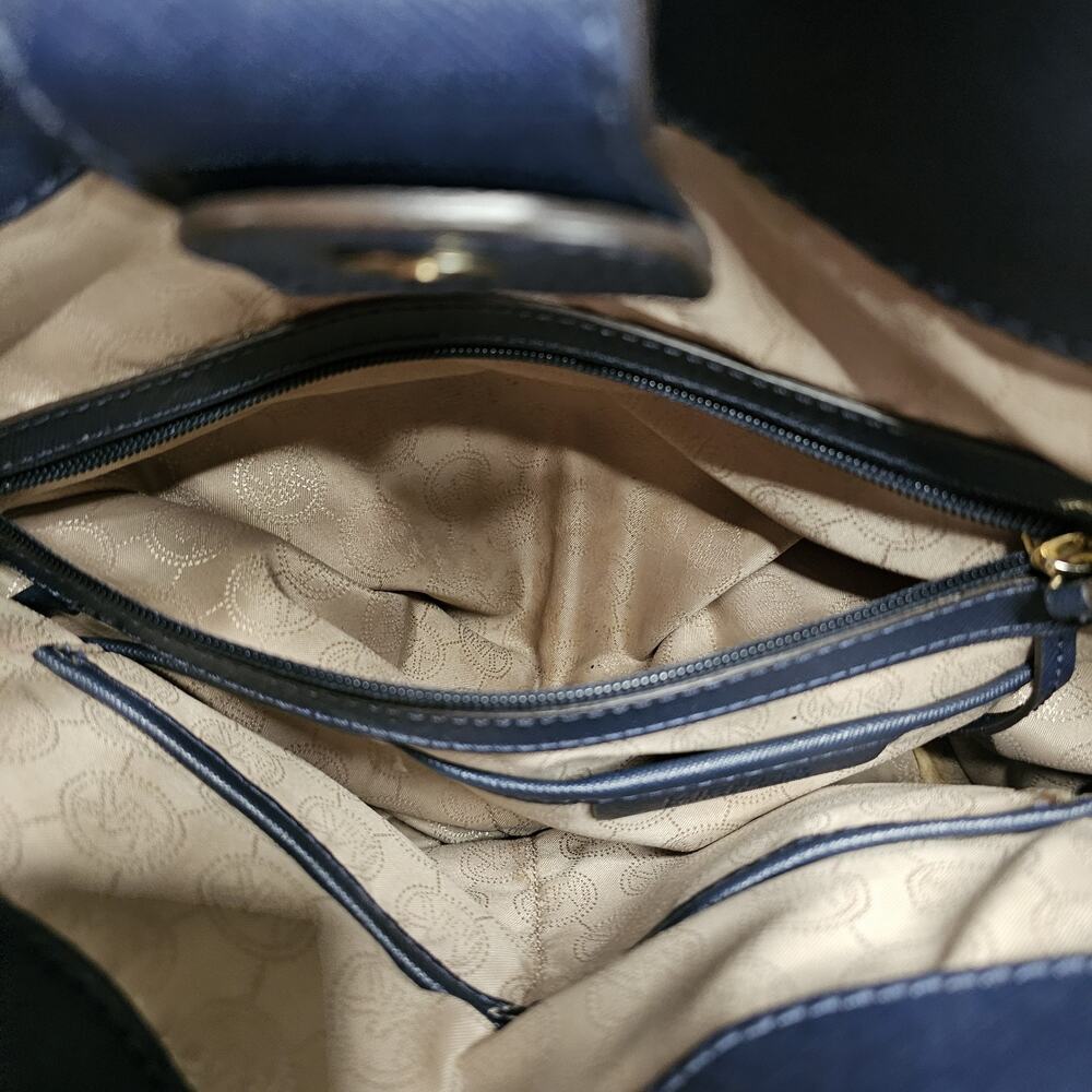Michael Kors Nautical Hamilton Purse Luxury Preppy Beach Summer Hamptons Retro - Picture 11 of 13